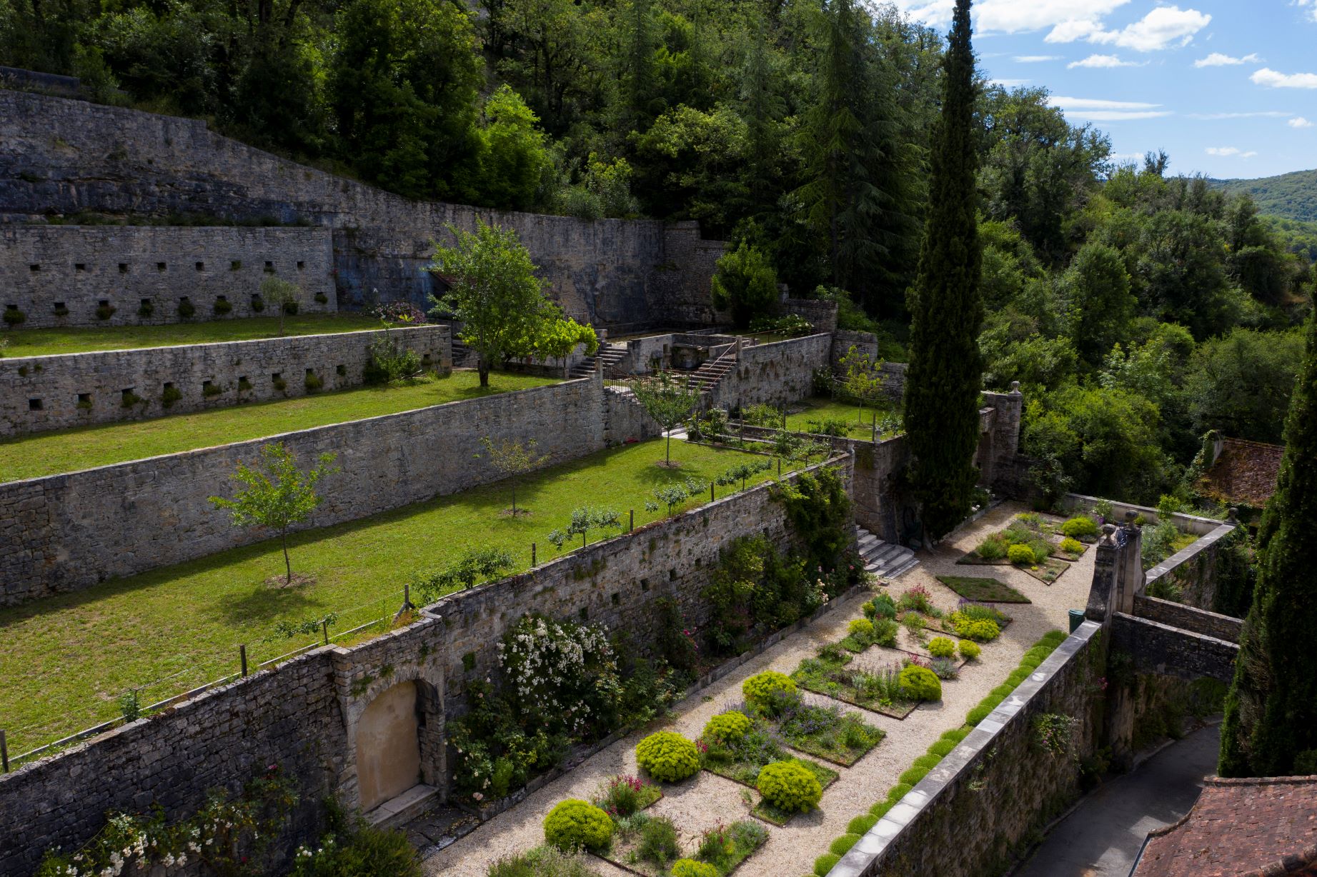 Vue des jardins et terrasses ©Martin TABURET